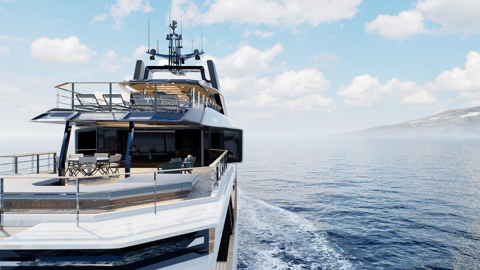 a boat on the water aboard 47M JONGERT PROJECT REVOLUTION Yacht for Sale