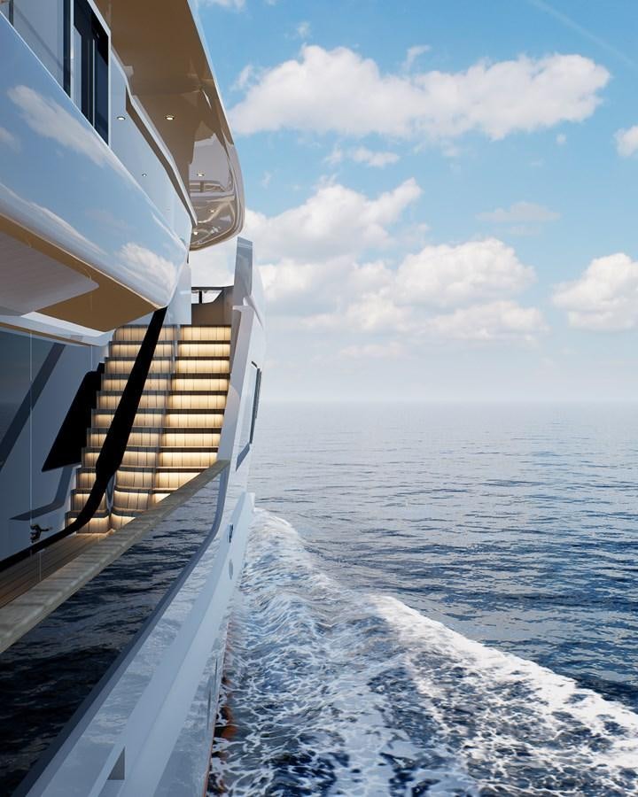 a boat on the water aboard 47M JONGERT PROJECT REVOLUTION Yacht for Sale