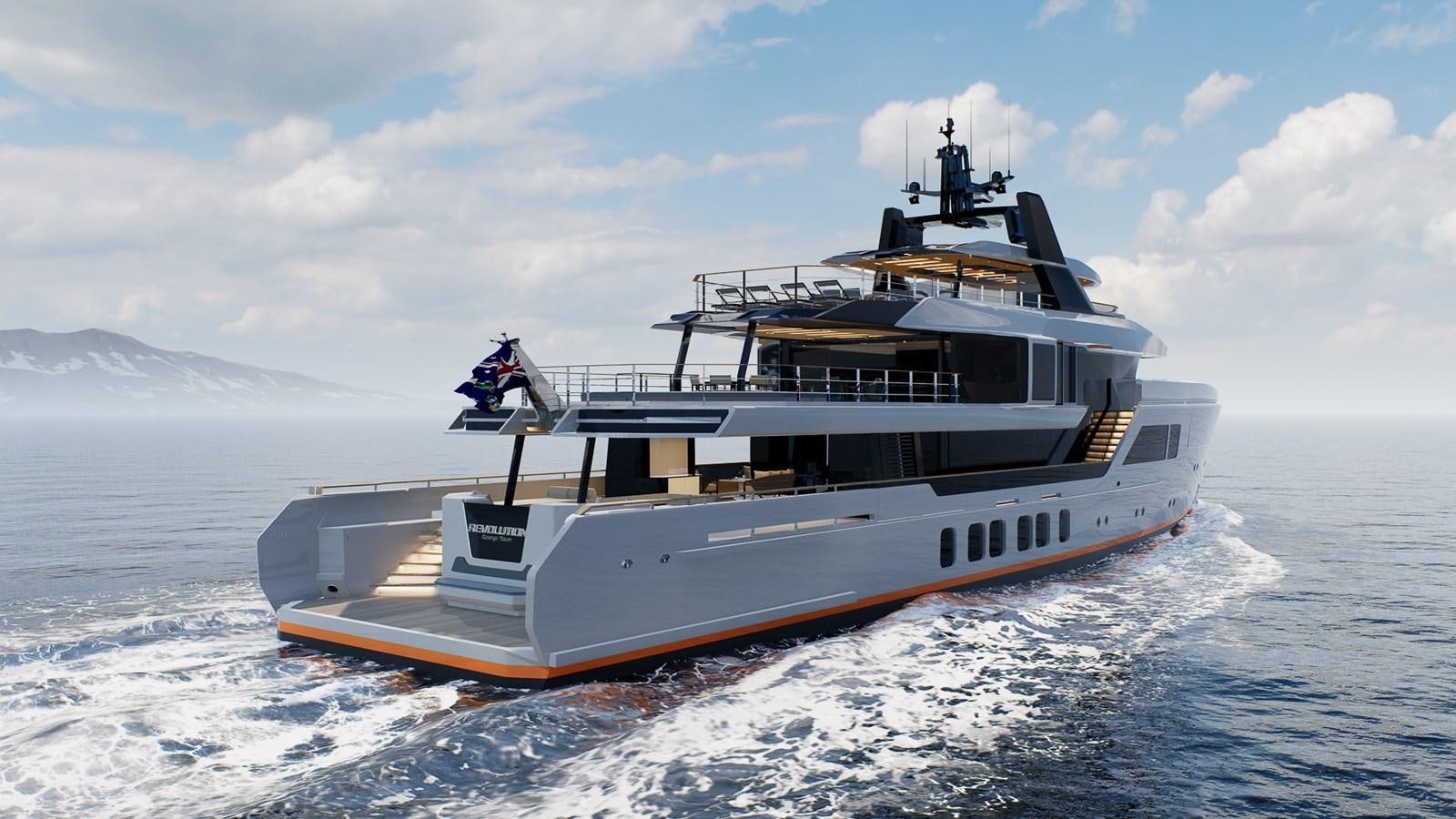 a boat on the water aboard 47M JONGERT PROJECT REVOLUTION Yacht for Sale