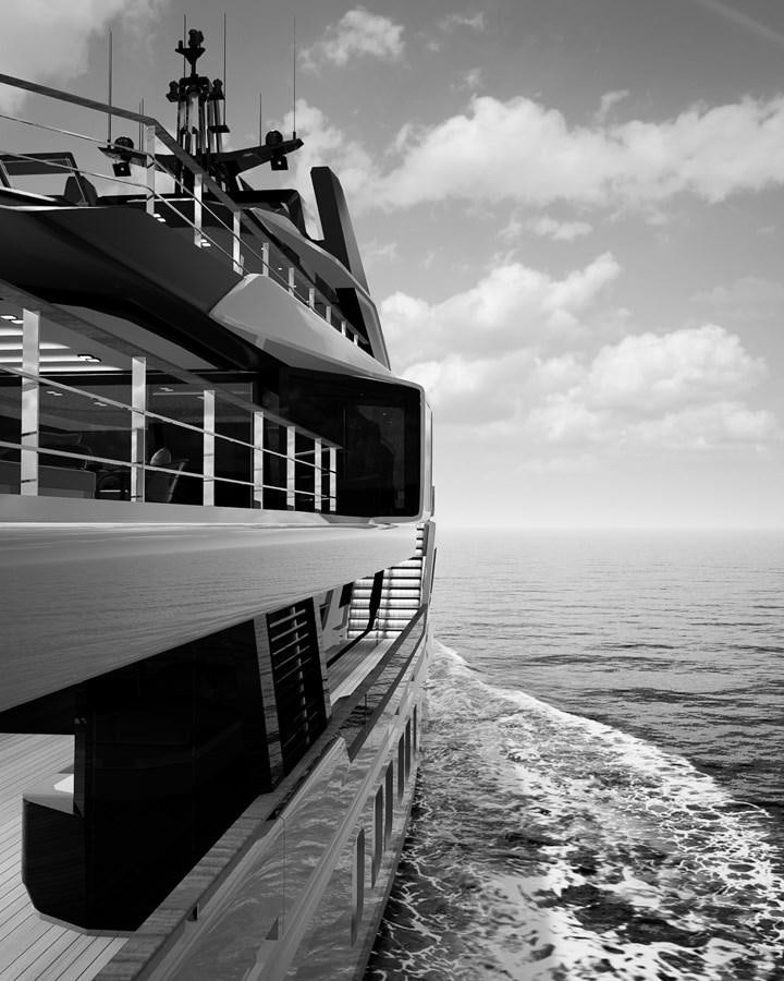 a boat on the water aboard 47M JONGERT PROJECT REVOLUTION Yacht for Sale