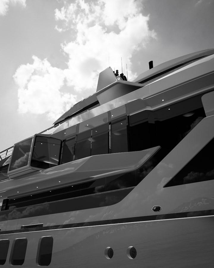 a plane parked on the ground aboard 47M JONGERT PROJECT REVOLUTION Yacht for Sale