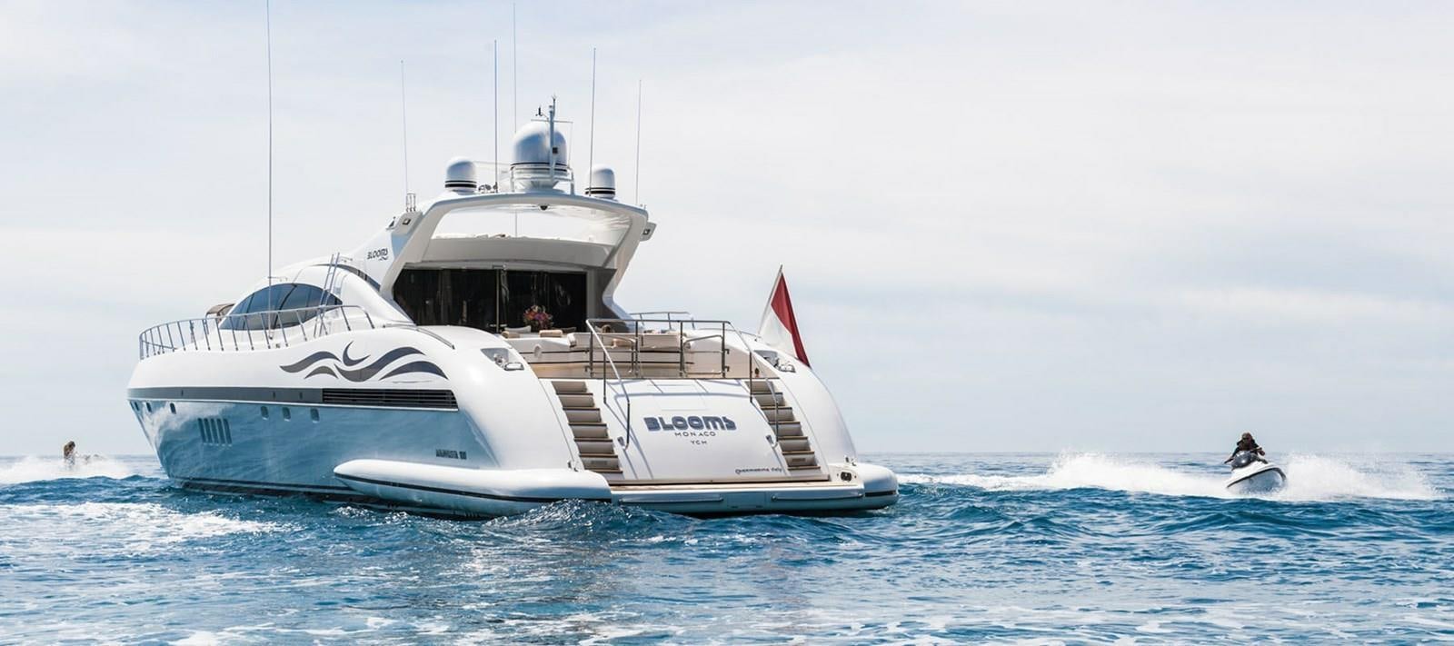a boat in the water aboard BLOOMS Yacht for Sale