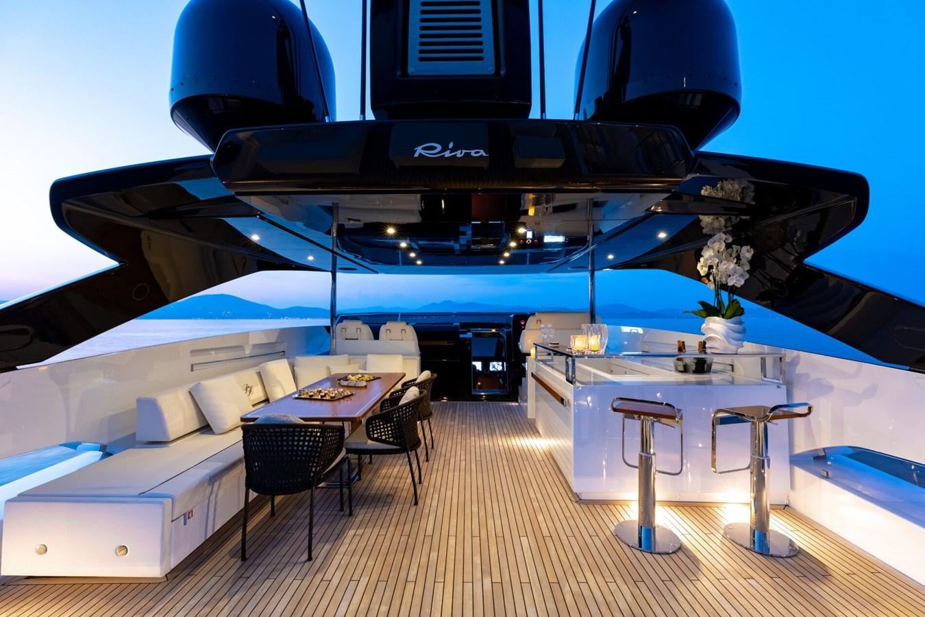 a large black machine aboard RAPH SEVEN II Yacht for Sale