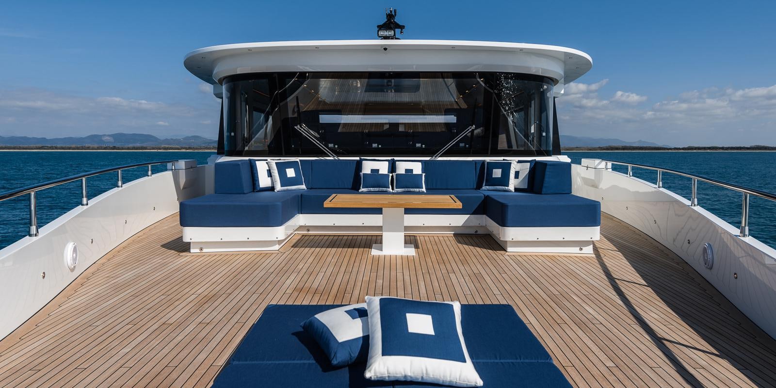 a boat on a body of water aboard ZOUT Yacht for Sale