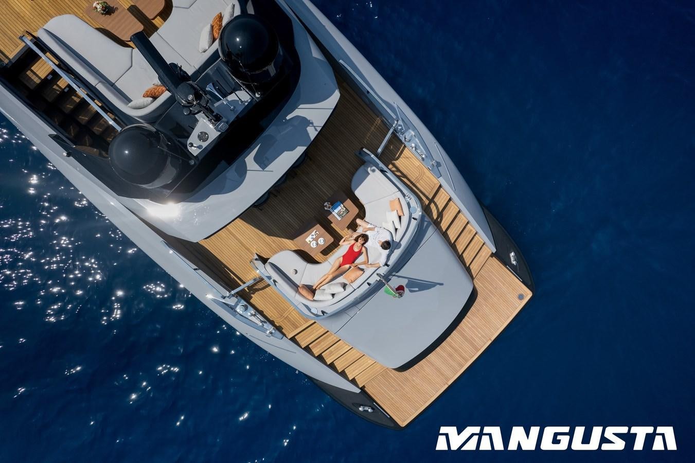 a boat on the water aboard OURS Yacht for Sale