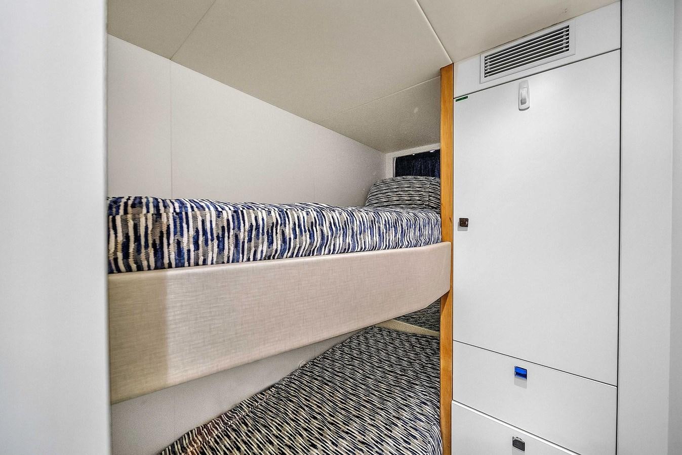 a bed in a room aboard 86 Yacht for Sale