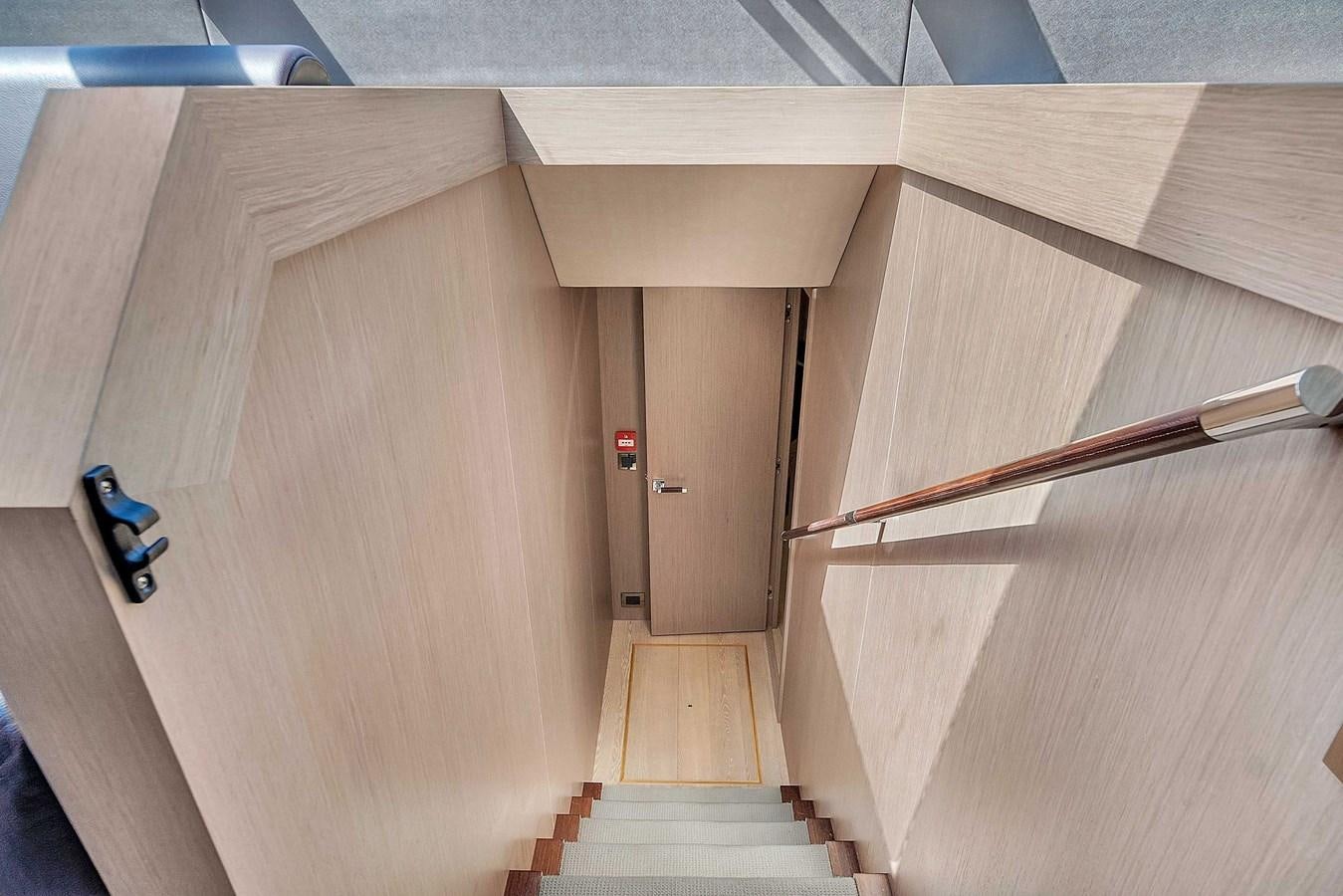 a wooden room with a wood floor aboard 86 Yacht for Sale