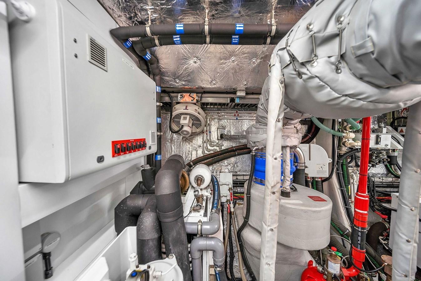 a machine with pipes aboard 86 Yacht for Sale