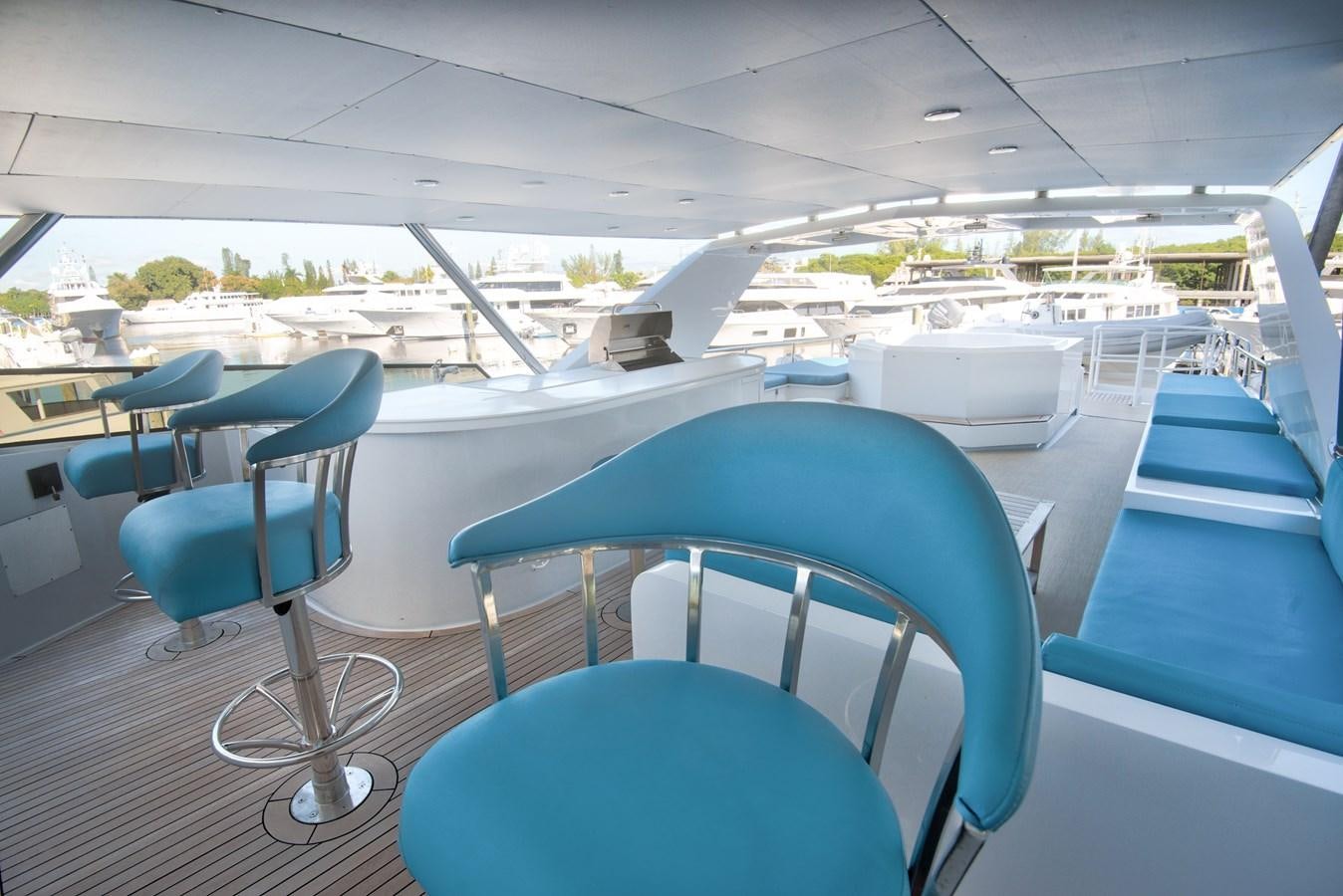 a view of the cockpit of an airplane aboard DESLIZE Yacht for Sale