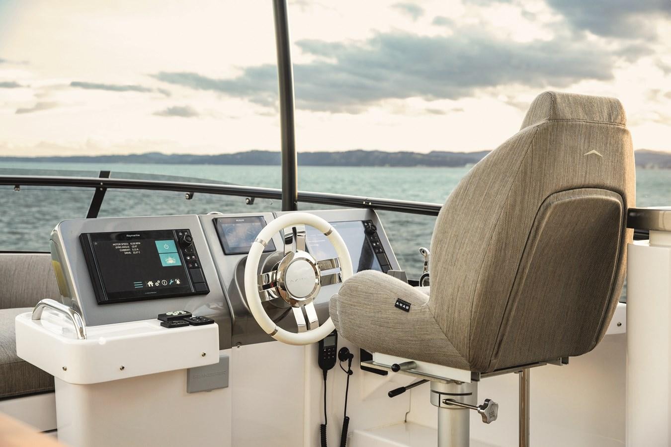 a cockpit of a plane aboard 2023 MAGELLANO 66 Yacht for Sale