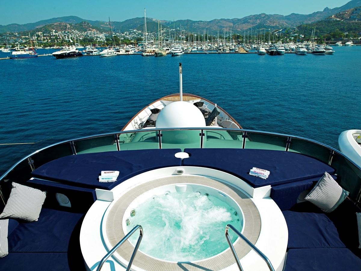 a boat in the water aboard MESERRET II Yacht for Sale