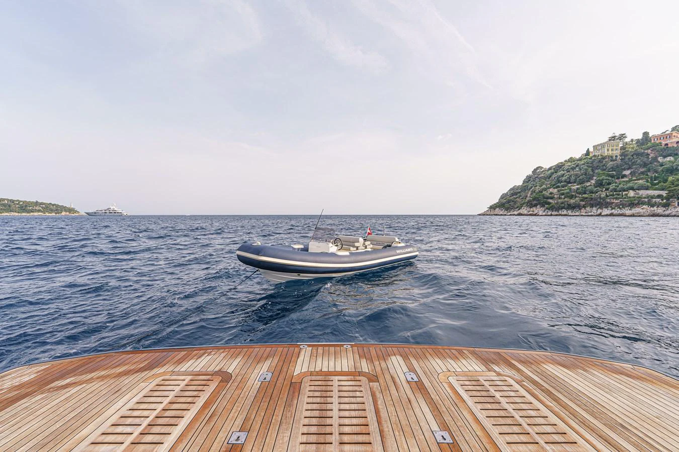 a boat on the water aboard AVALON Yacht for Sale