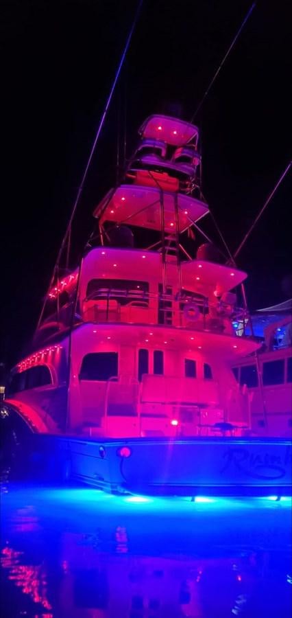 a large white ship aboard RUMBERA Yacht for Sale