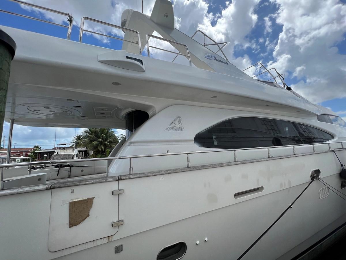 a white yacht with a black nose aboard ØES3 Yacht for Sale
