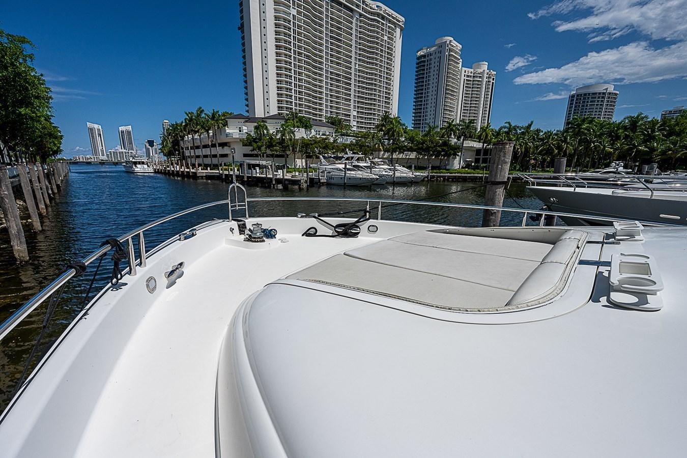 a boat in a body of water aboard FINALLY Yacht for Sale