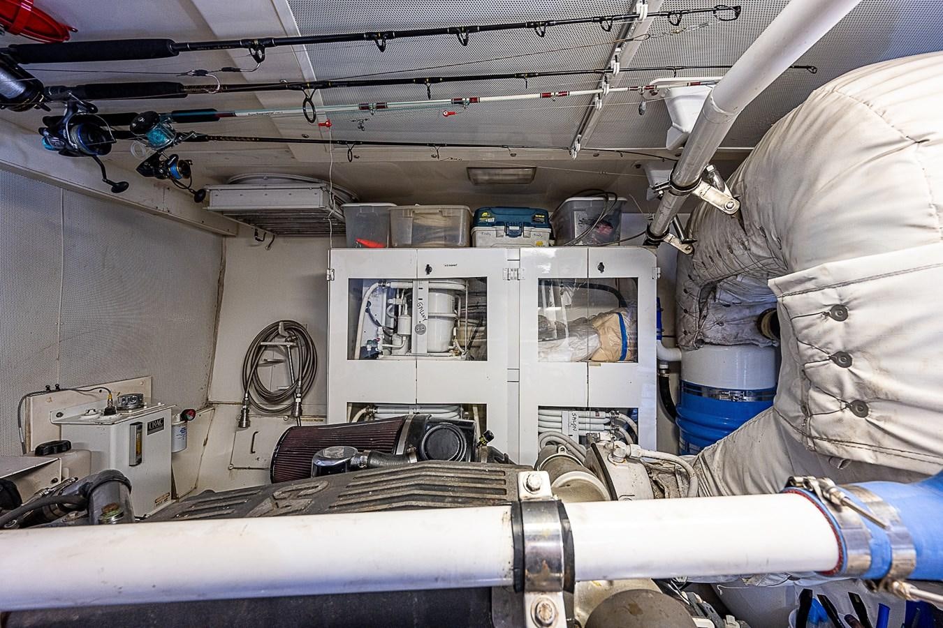 a person in a white room aboard FINALLY Yacht for Sale