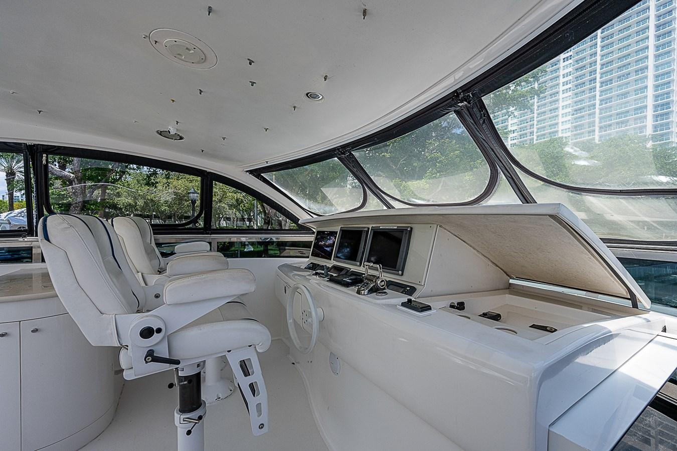 inside of a car aboard FINALLY Yacht for Sale