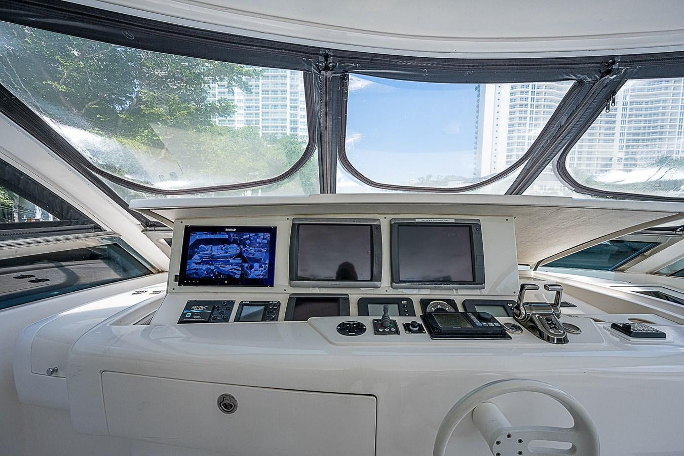 inside of a car aboard FINALLY Yacht for Sale