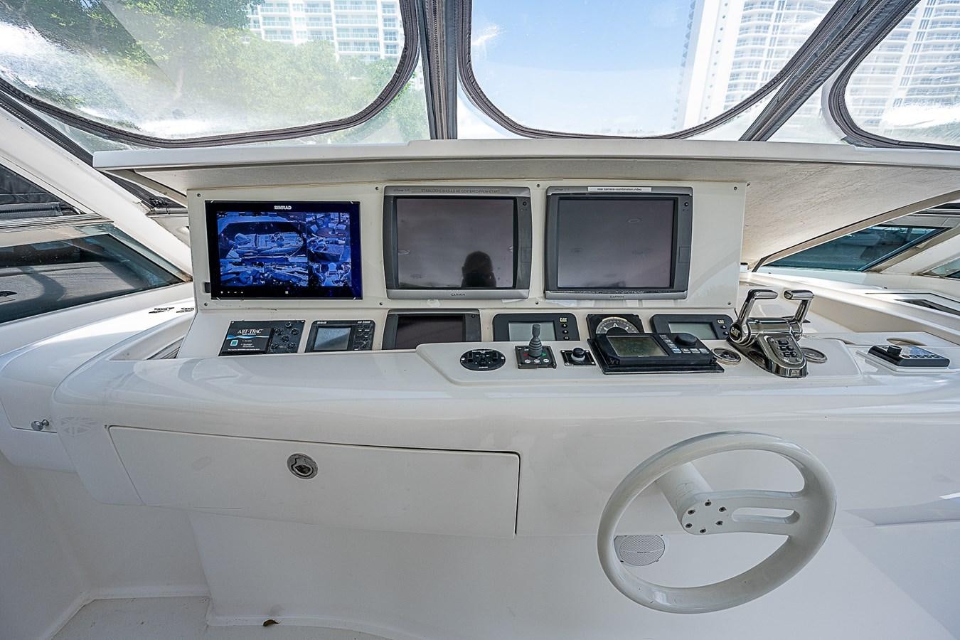 the inside of a car aboard FINALLY Yacht for Sale