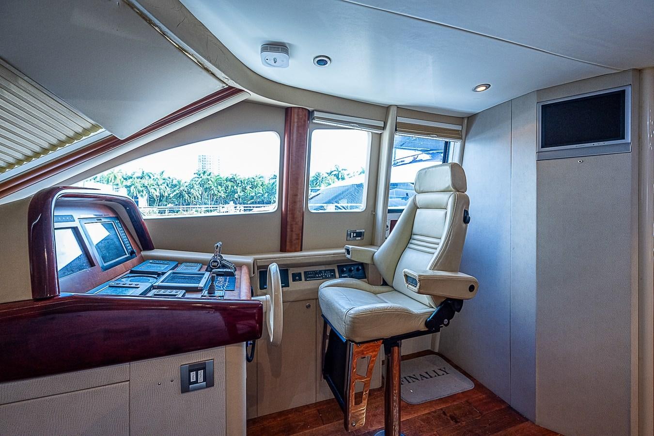 inside of a vehicle aboard FINALLY Yacht for Sale