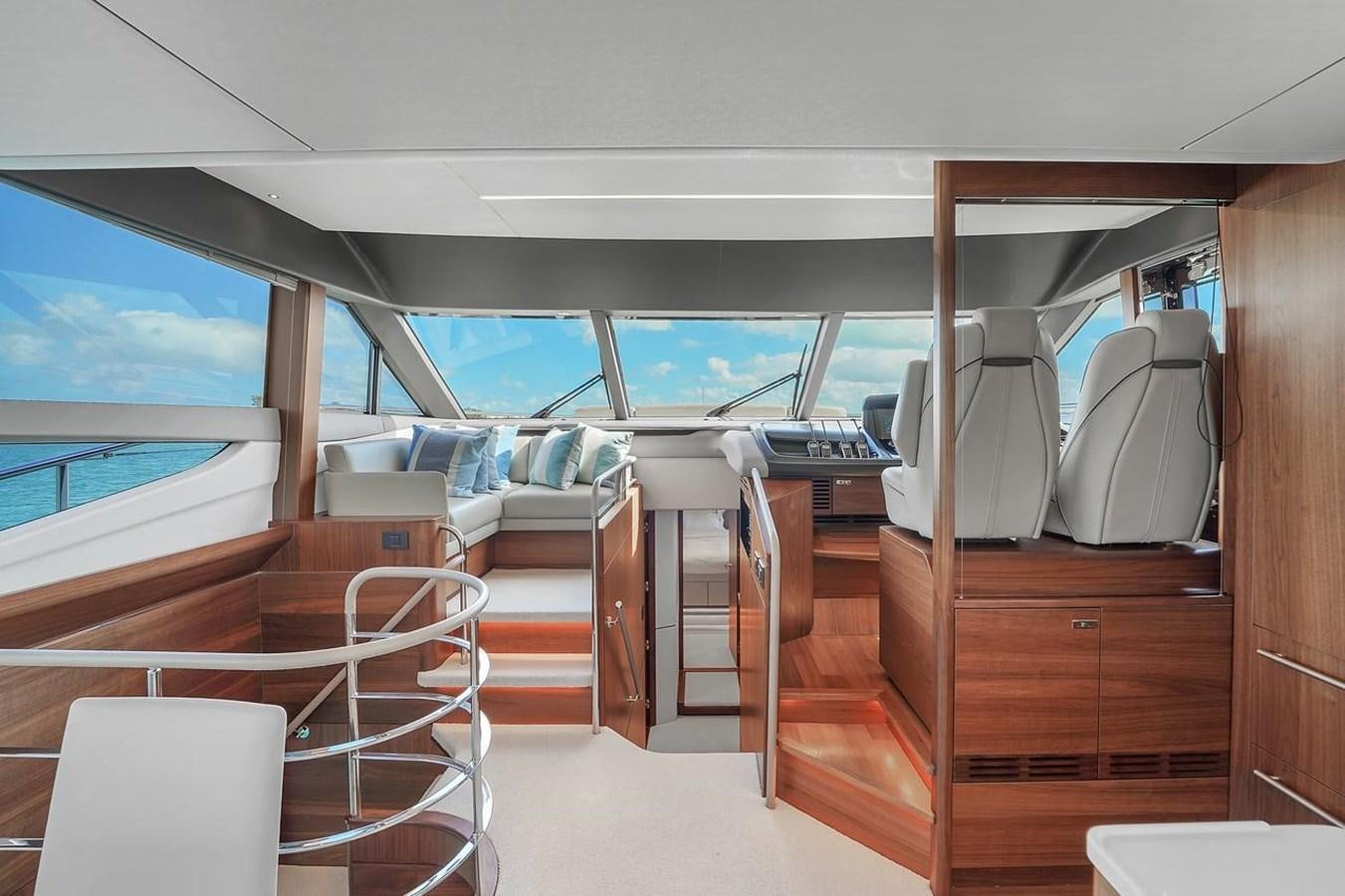 inside of a train aboard 78' PRINCESS Y78 2021 Yacht for Sale