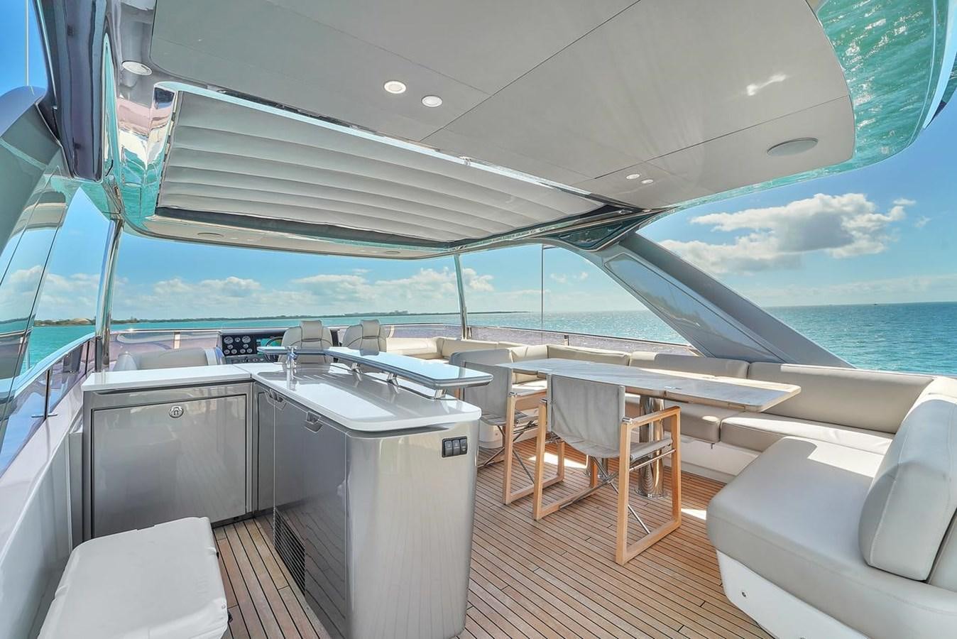 a boat on the water aboard 78' PRINCESS Y78 2021 Yacht for Sale