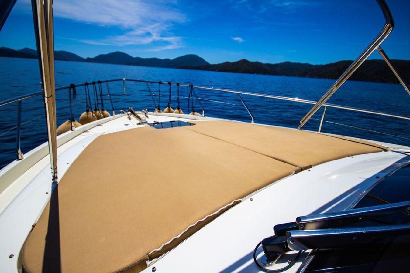 a boat on the water aboard FERRETTI 760 Yacht for Sale