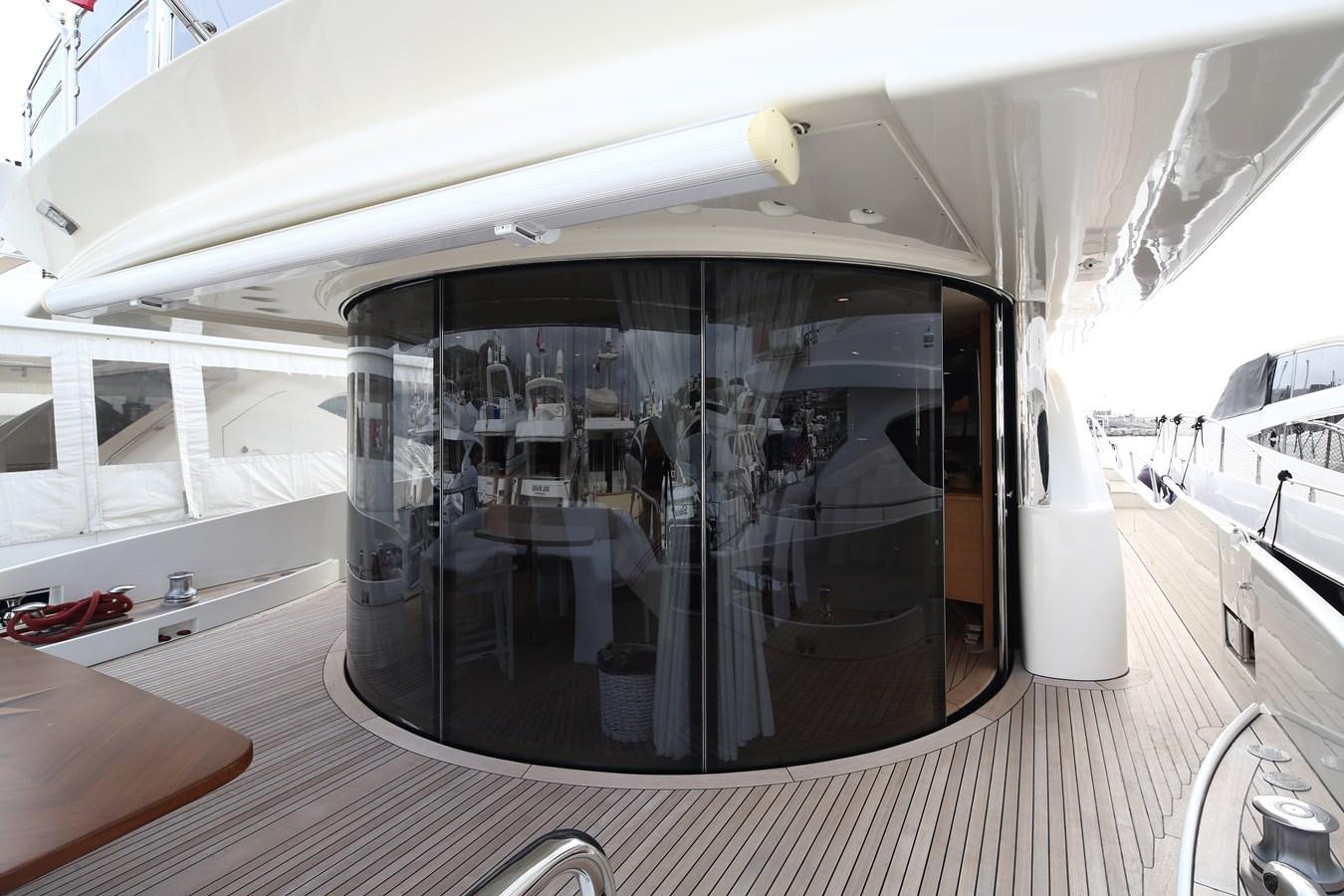 a large mirror on a boat aboard 100 LEONARDO Yacht for Sale