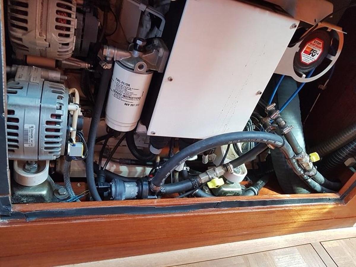 a close-up of a machine aboard TIOGA OF HAMBURG Yacht for Sale