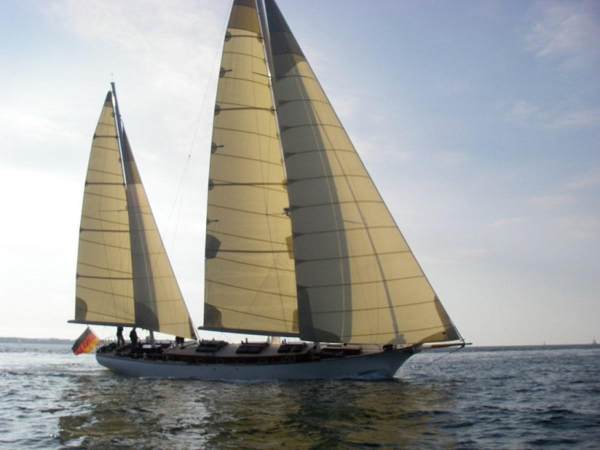 a sailboat on the water aboard TIOGA OF HAMBURG Yacht for Sale
