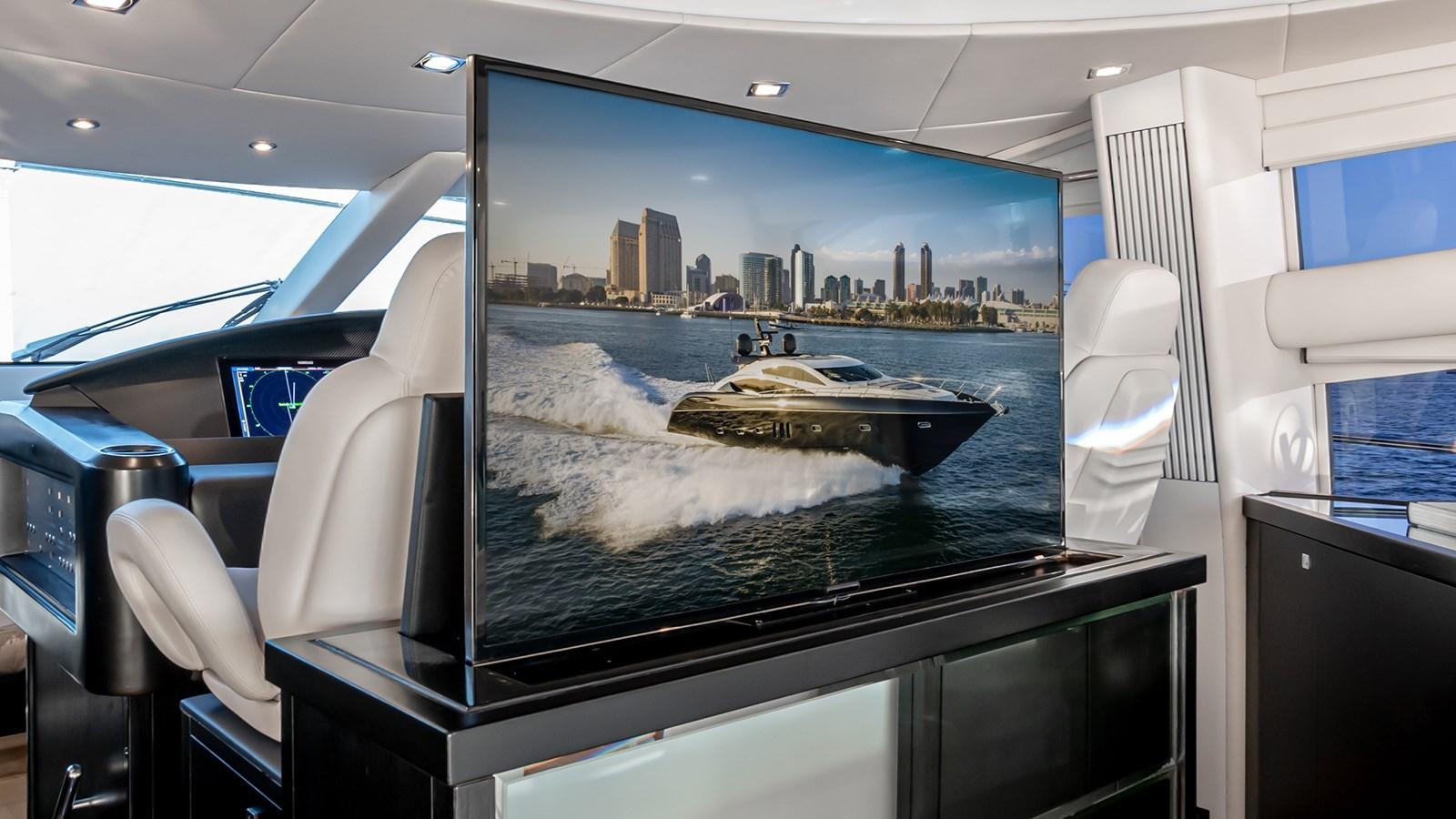 a large aquarium in a car aboard NORMA JEAN Yacht for Sale