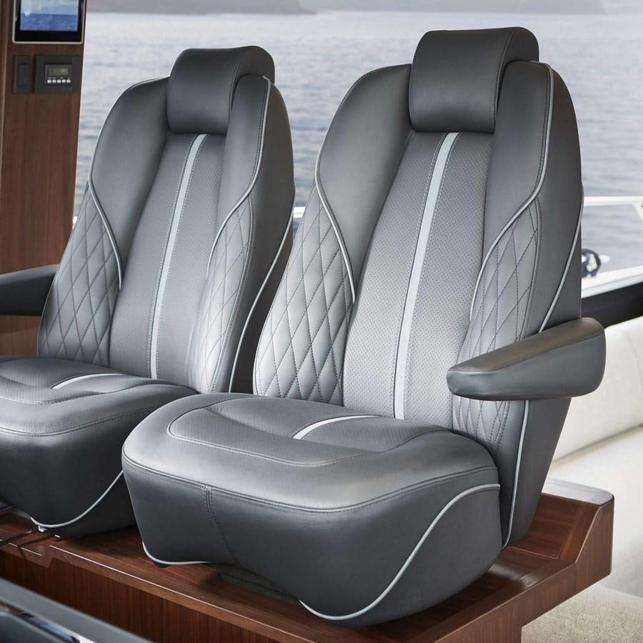 seats on a boat aboard SHINE Yacht for Sale