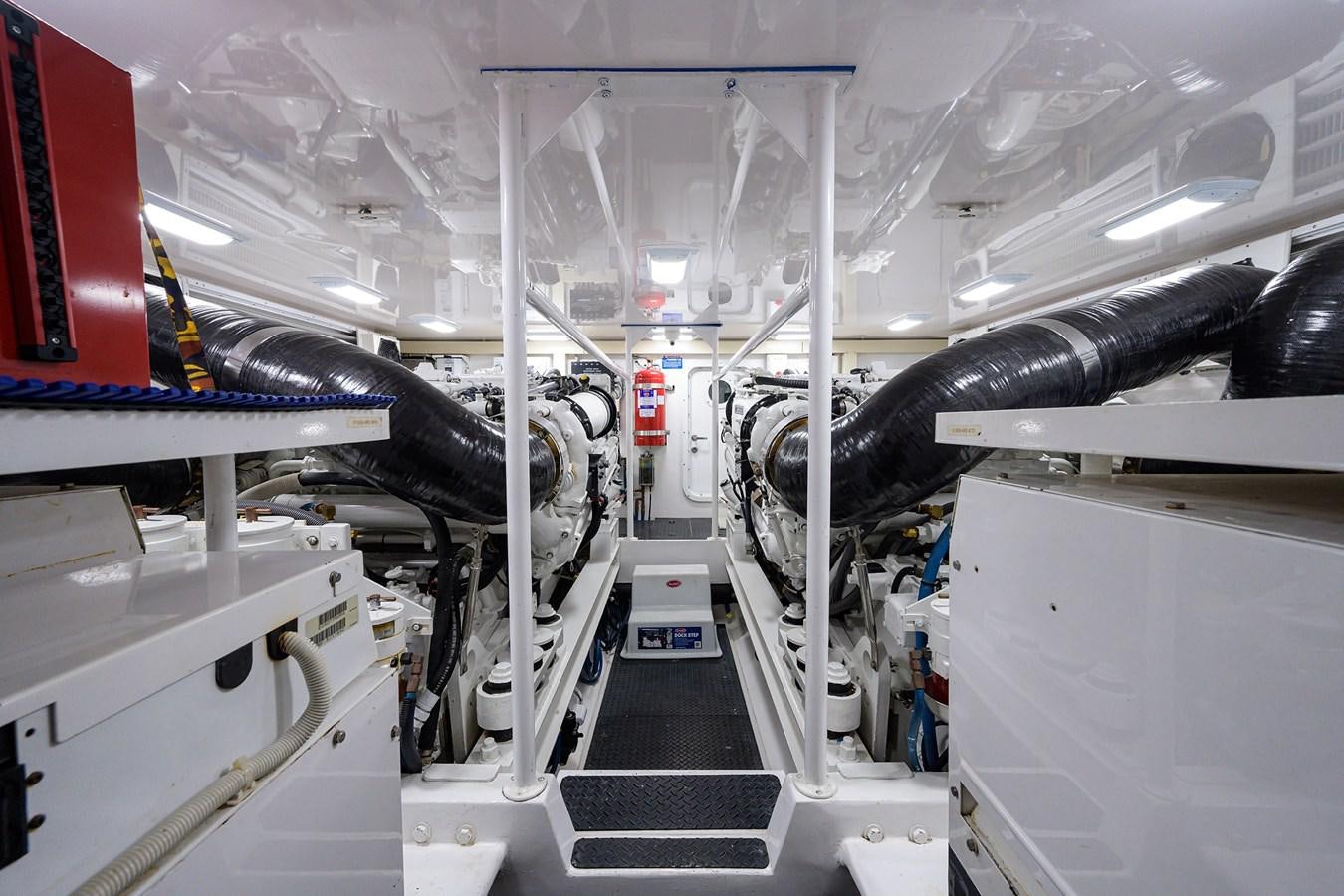 a factory with pipes aboard 68 CONVERTIBLE Yacht for Sale