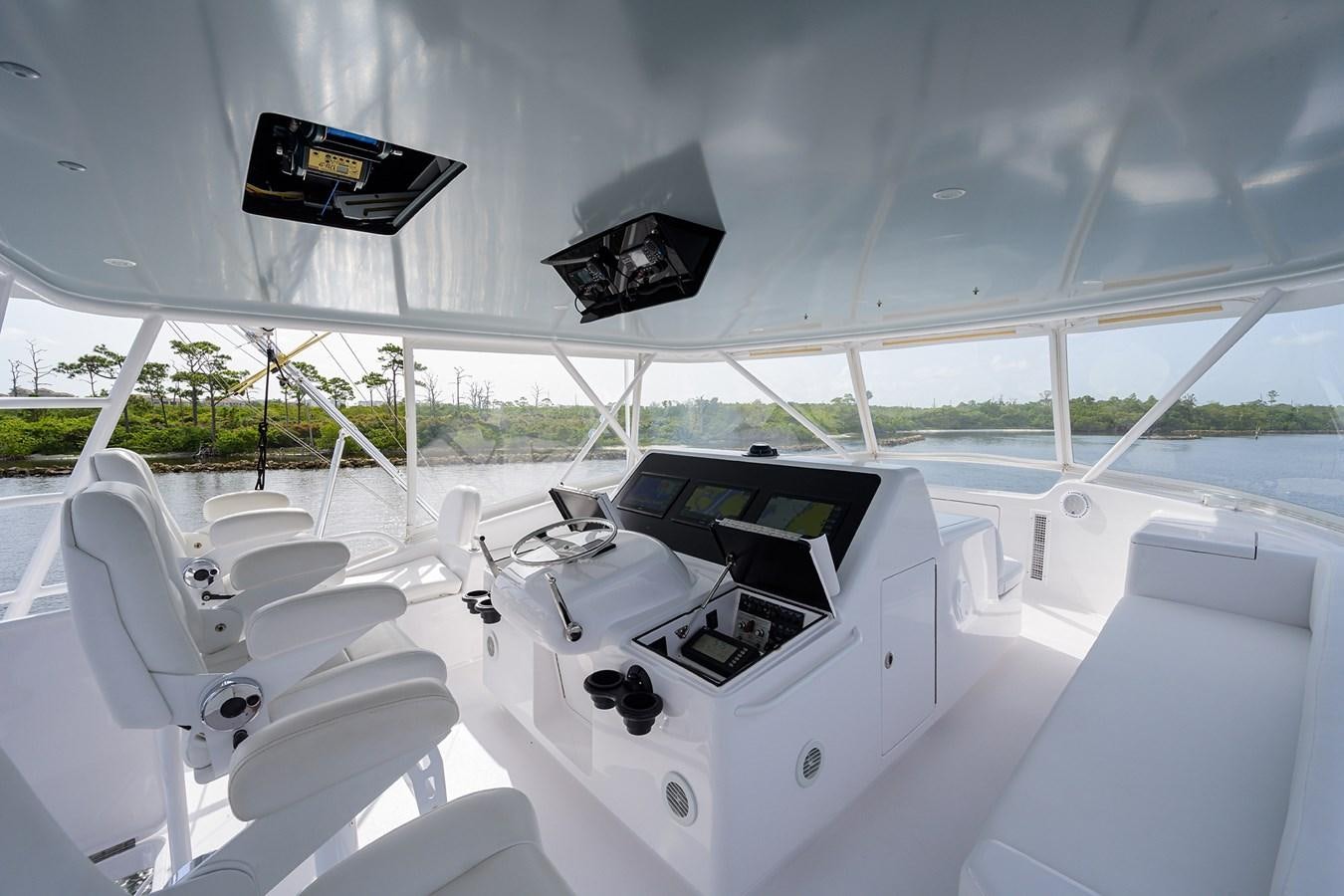 inside of a white car aboard 68 CONVERTIBLE Yacht for Sale