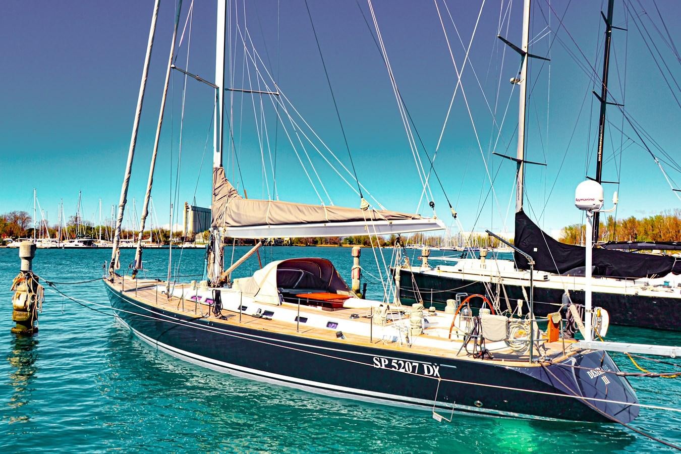 a boat in the water aboard DESIRADE III Yacht for Sale