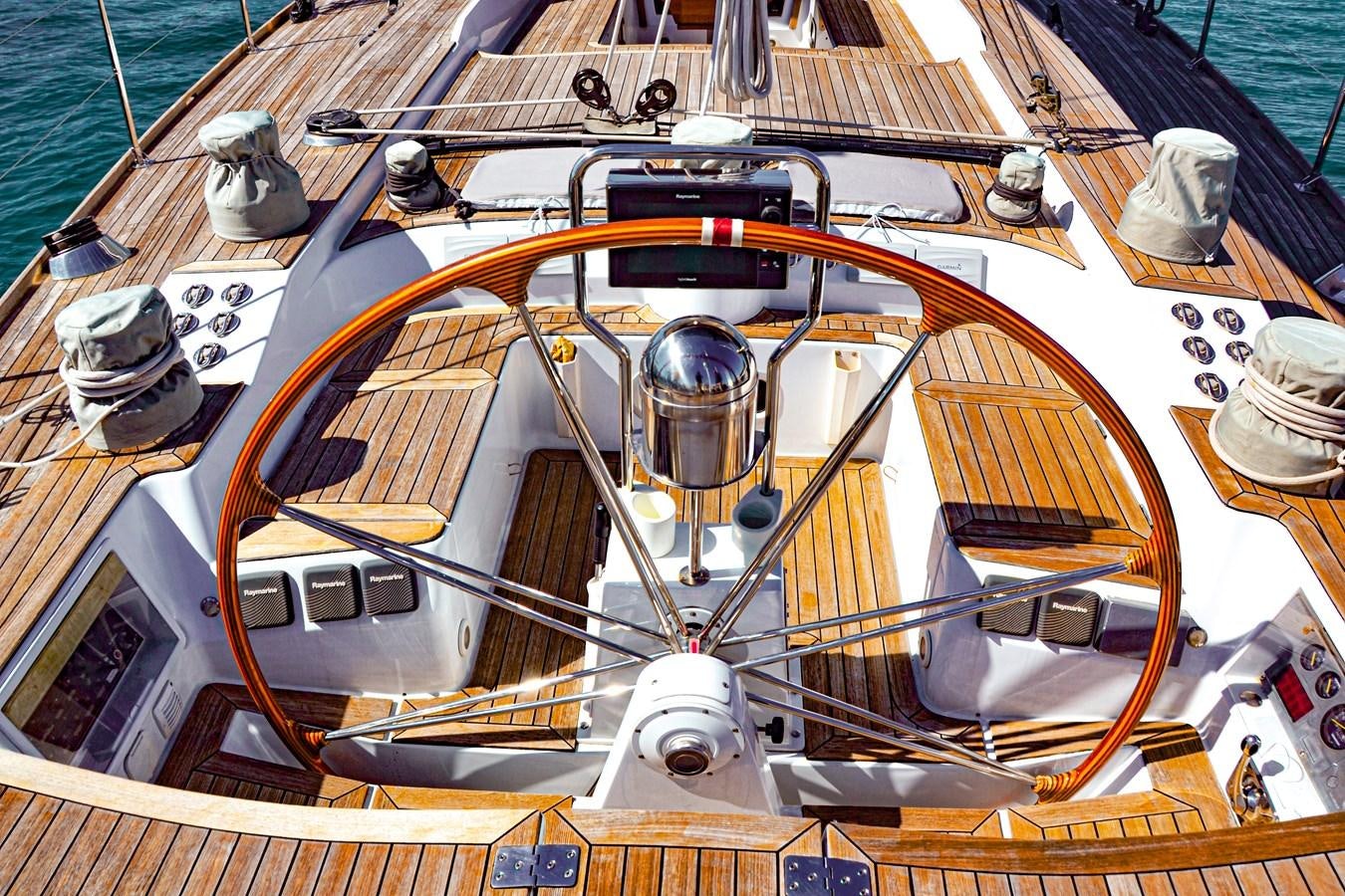 the inside of a boat aboard DESIRADE III Yacht for Sale