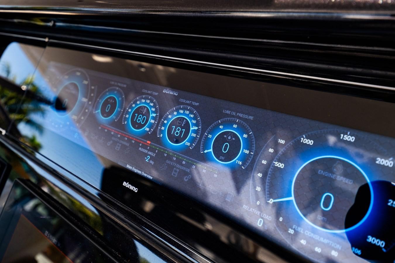 a close up of a game console aboard REGENCY Yacht for Sale