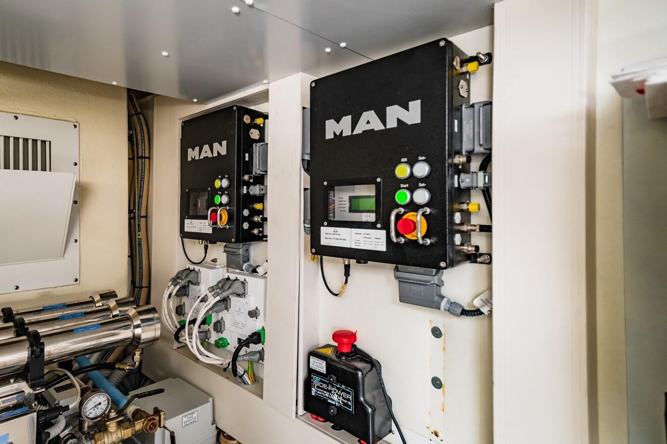 a room with machines and equipment aboard REGENCY Yacht for Sale