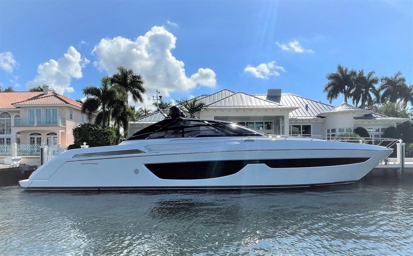 a white boat in the water aboard REGENCY Yacht for Sale
