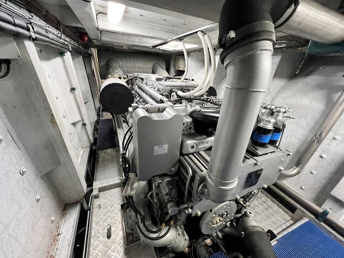 a close-up of a machine aboard PEGASUS IX Yacht for Sale