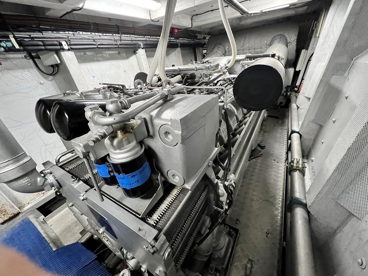 a close-up of a machine aboard PEGASUS IX Yacht for Sale