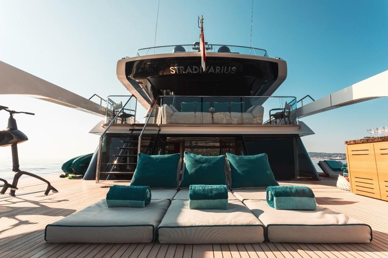 a boat on a body of water aboard STRADIVARIUS Yacht for Sale