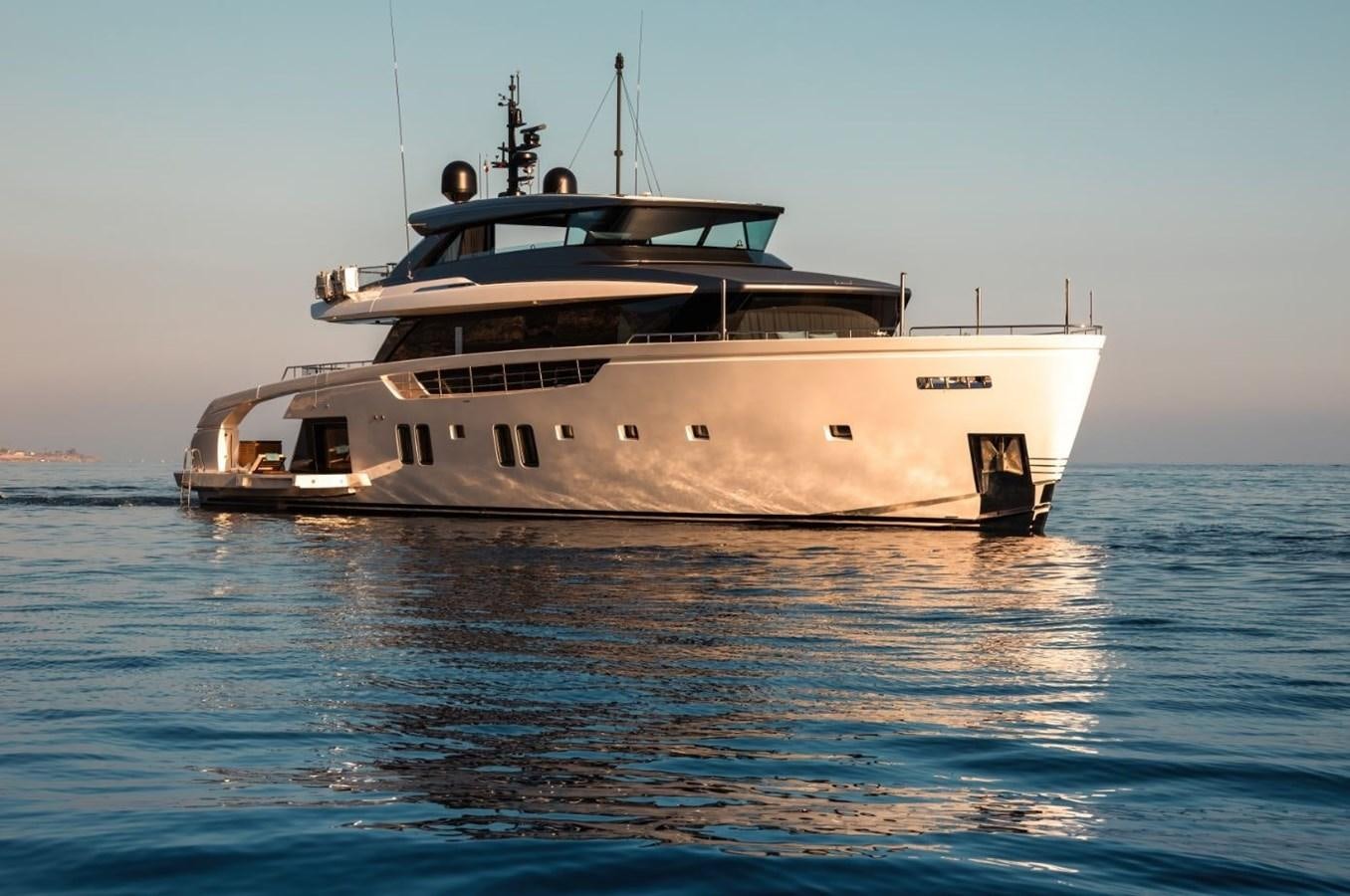 a large ship in the water aboard STRADIVARIUS Yacht for Sale