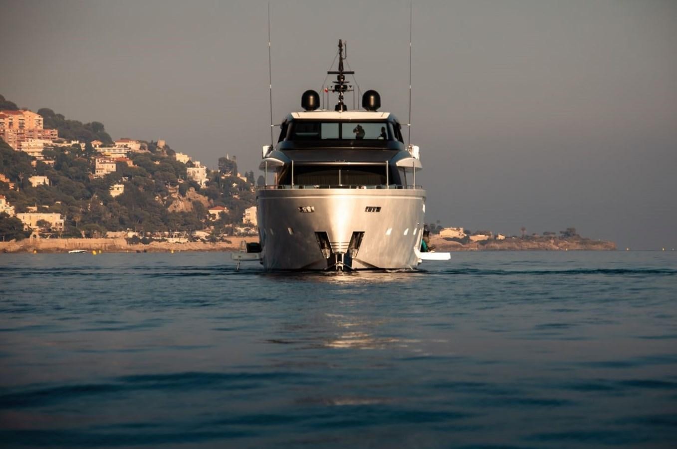 a boat in the water aboard STRADIVARIUS Yacht for Sale