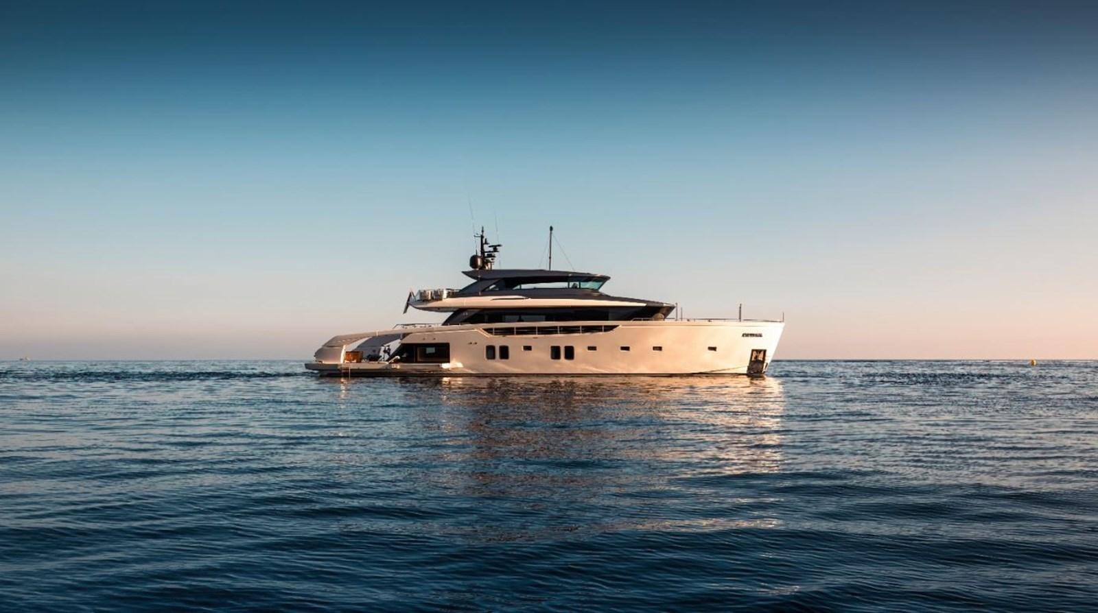 a boat in the water aboard STRADIVARIUS Yacht for Sale