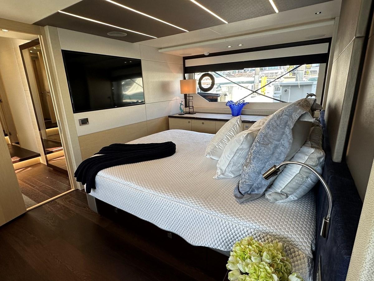 a couple of beds in a room aboard K NUK Yacht for Sale