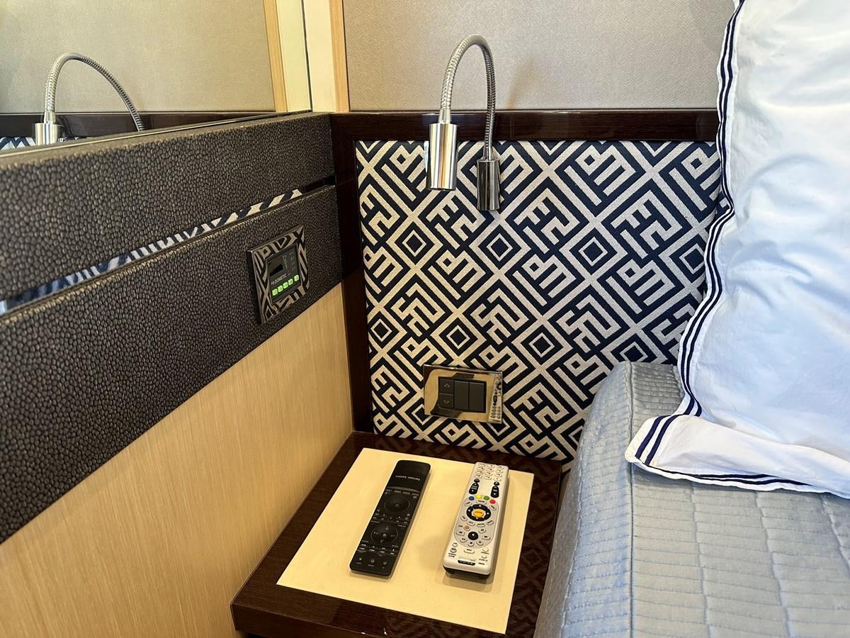 a small box with a cord plugged into it aboard K NUK Yacht for Sale