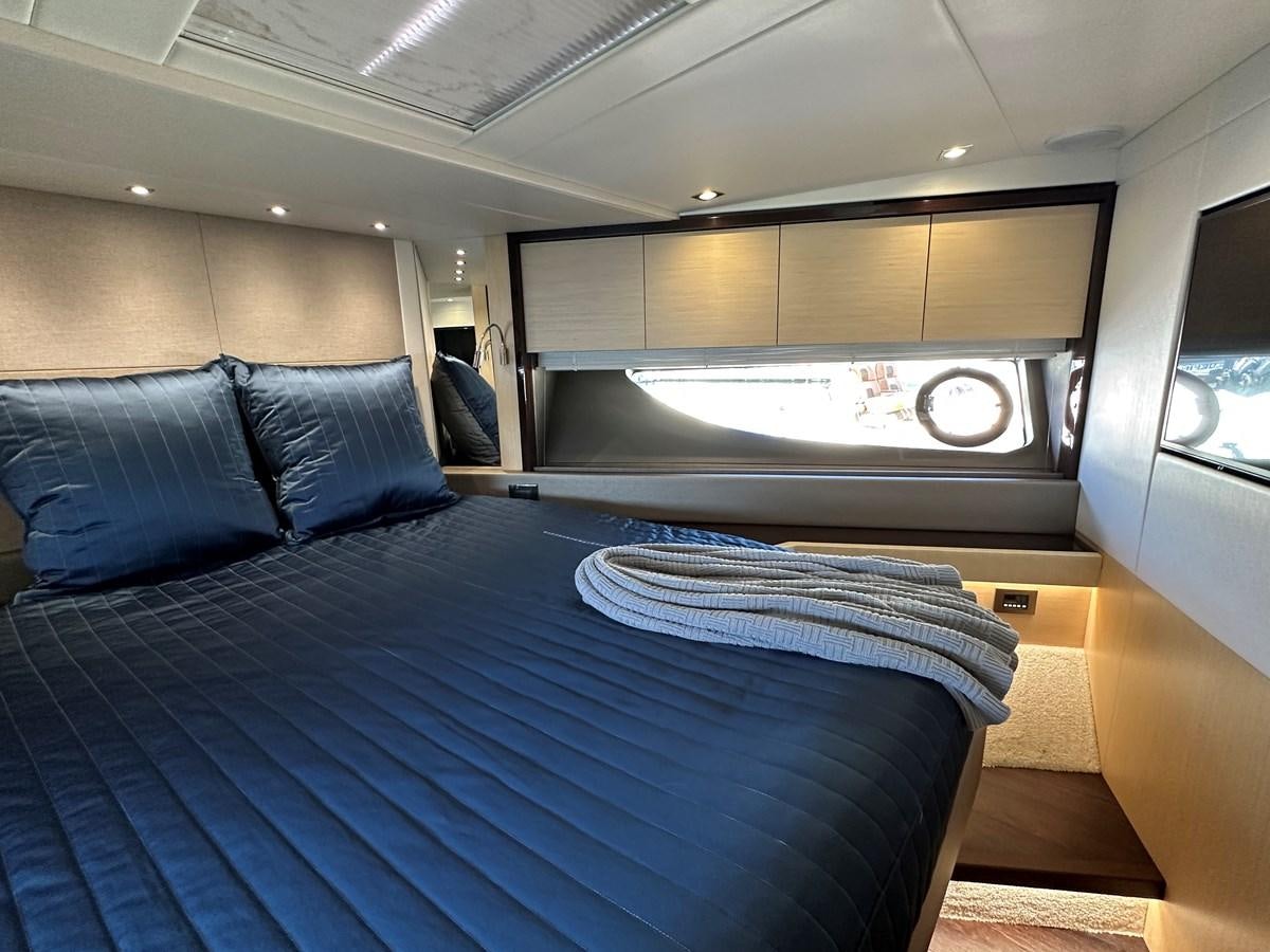 a bed in a room aboard K NUK Yacht for Sale