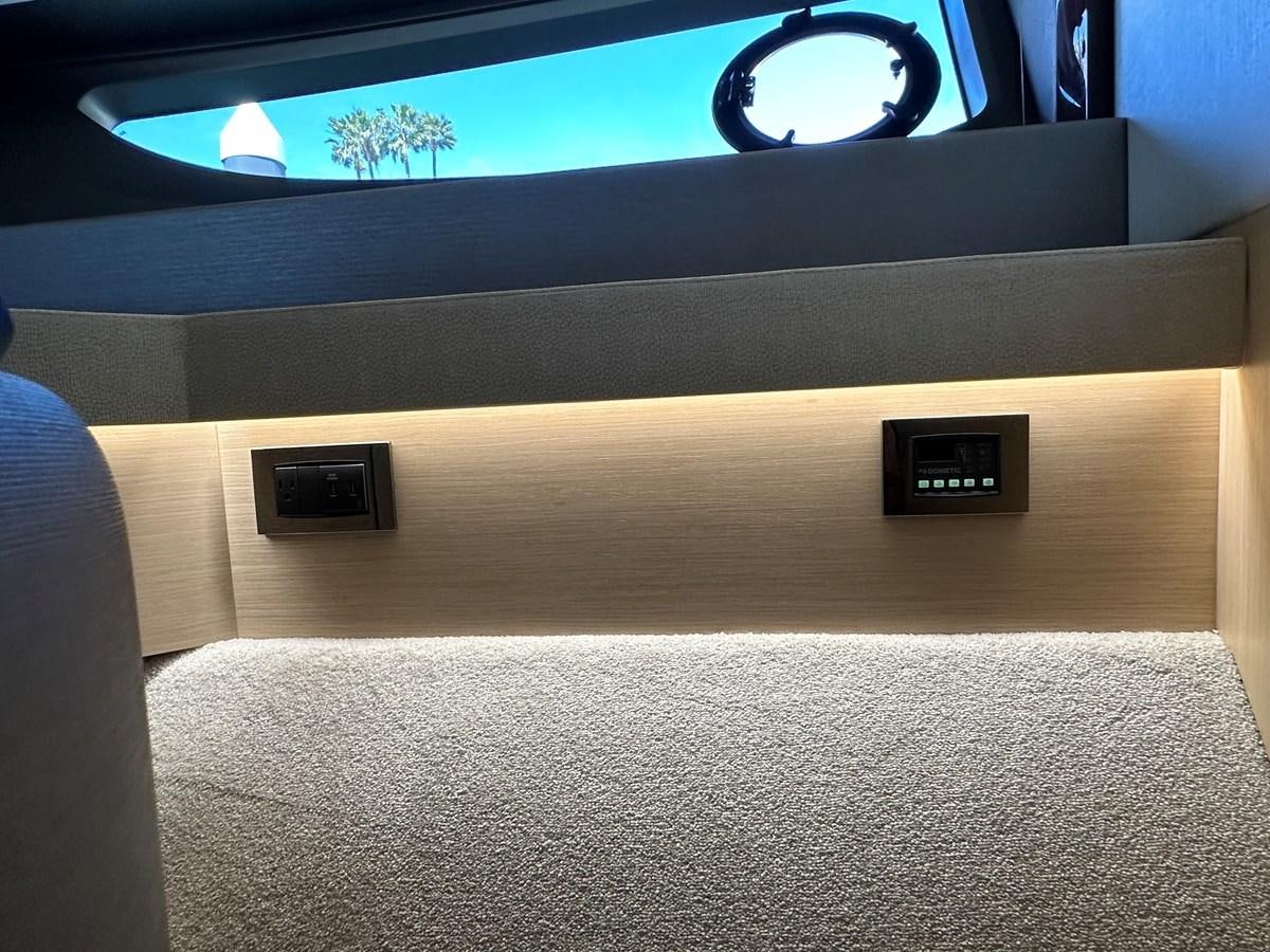 a tv on a wall aboard K NUK Yacht for Sale