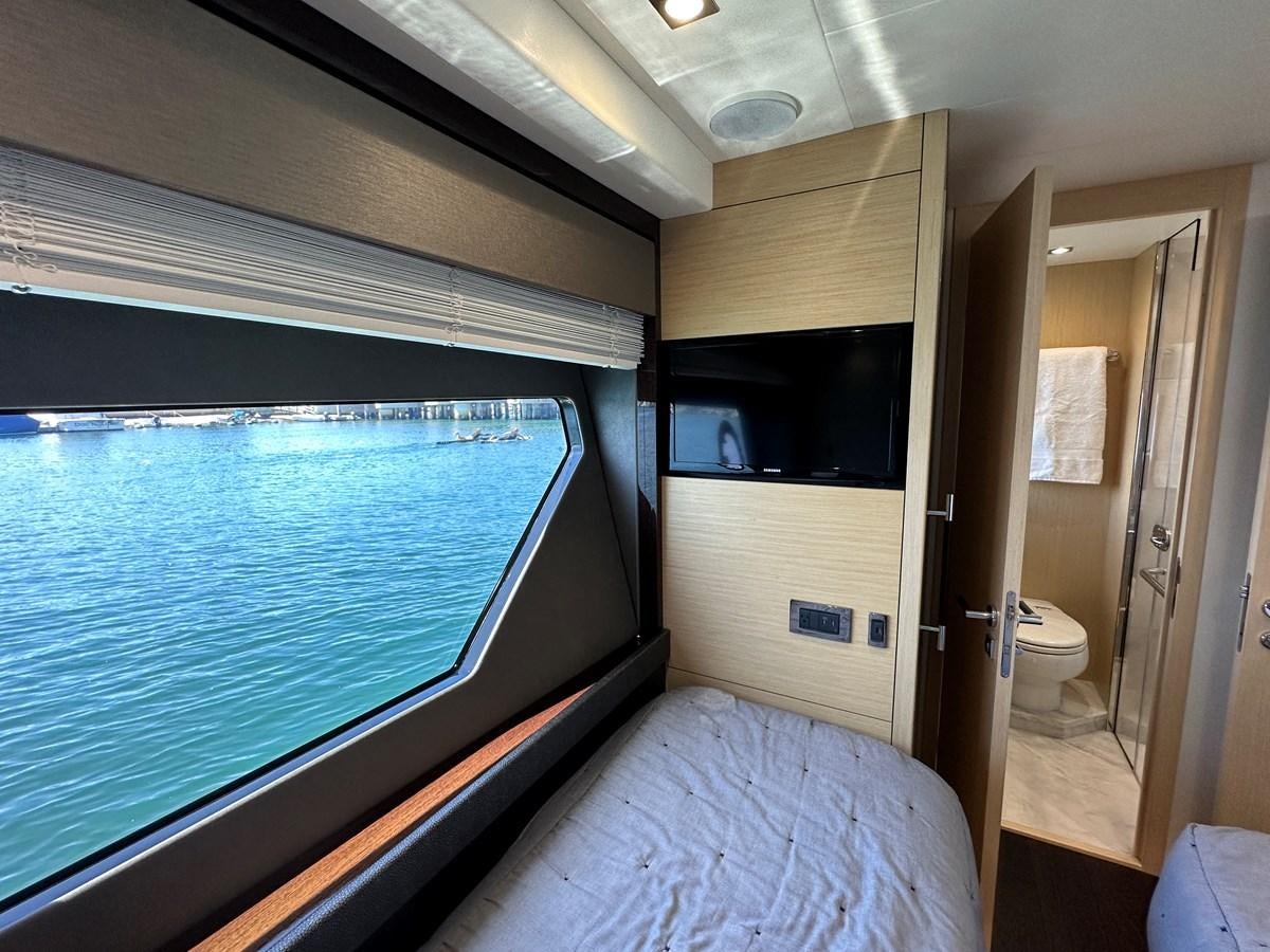 a boat in a room aboard K NUK Yacht for Sale